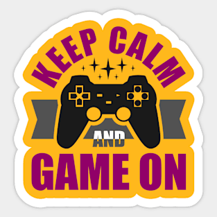 KEEP CALM GAME ON, Gift Gaming Sticker